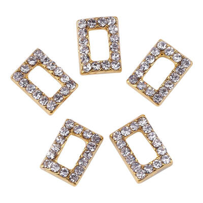 

5pcs Fashion Geometry Shape Glitter Charm Rhinestones Decoration Nail Art