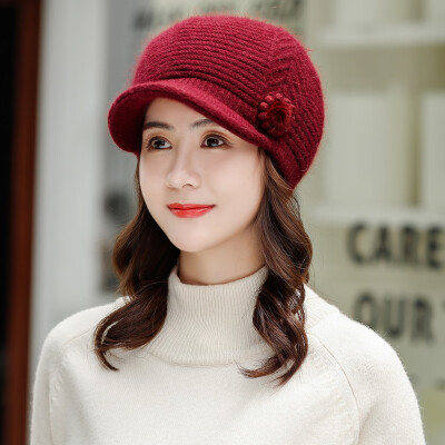 

Tailored Women Winter Warm Floral Cap Scarf Beret Baggy Knit Crochet Beanie Hat Ski Cap