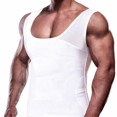 

SLIMBELLE Men Compression Vest Underwear Tummy Tucker Slimming Body Shaper