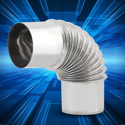 

Greensen Stainless Steel 60mm Elbow Pipe Fitting Connector for Wall-hanging Stove Water Heater