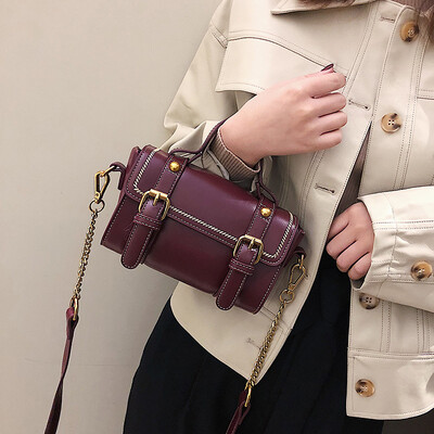 

Qiao Bani 2019 new Korean retro style fashion chain postman bag shoulder shoulder diagonal trend PU handbag