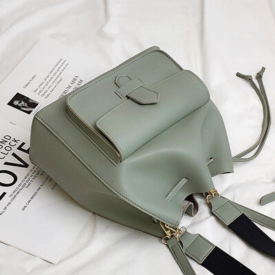 

2019 Korean version of the new retro rope bucket bag simple leisure single shoulder bag 100 students oblique satchel