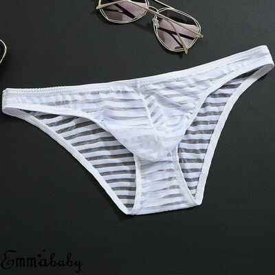 

New Mens Low-rise Bulge Pouch Thong T-back G-string Bikini Underwear Underpants