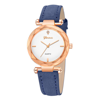 

High Quality Women Watches Geneva Irregular Dial Ladies Quartz Wristwatch Casual Leather Strap Clock Gift Relogio Feminino