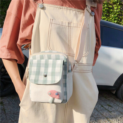

Small bag inscanvas Bag Girl single shoulder bag oblique Bag student chicsen Department Baitao Korean version of ancient feeling g