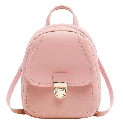 

Fashion Women Mini Backpack PU Leather Girl Schoolbags Travel Shoulder Bag