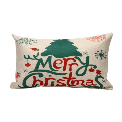 

Tailored Christmas Rectangle Cushion Cover Silk Pillow Case Pillowcase