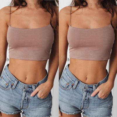 

Women&39s Sleeveless Tank Tops Cami Sleeveless T-Shirt Summer vest Crop Top Blouse