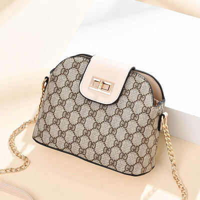 

Shangxin ladys bag inclined to spring printed one-shoulder bag Korean version leisure shell bag with all kinds of fashion bags