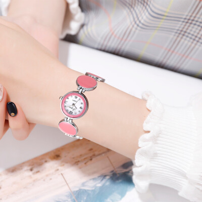 

RM Simple Casual Fashion Round Splicing Strap Delicate Female Bracelet Watch