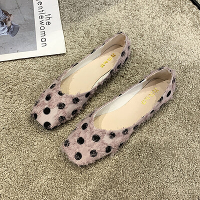 

Single-shoe womens autumn wave breathable womens shoes Joker square flat end night fairy wind gourd ladle shoes tide
