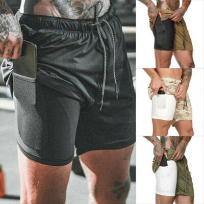 

Mens Summer Sports Training Bodybuilding Shorts Workout Fitness GYM Short Pants