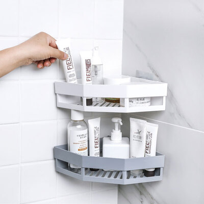 

Bingyou creative free punching door bathroom hook strong adhesive viscose wall hanging suction cup wall bearing bathroom hook 10 patterns random