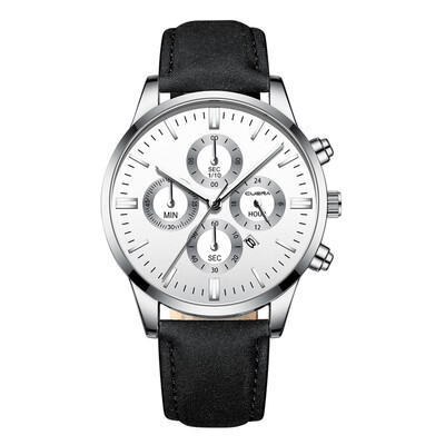 

Gobestart Men Military Sports Watch Luxury Analog Sport Leather Quartz Mens Watches