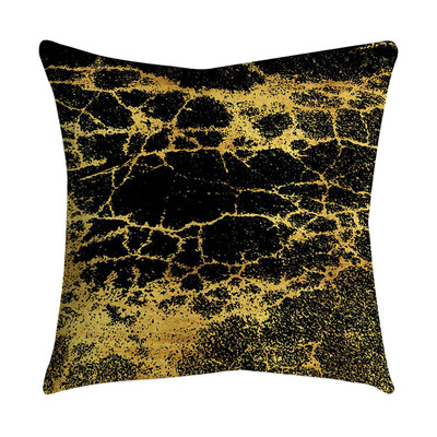 

〖Follure〗Rose Black Gold Cushion Cover Square Pillowcase Home Decoratio