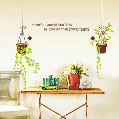 

1x Flower Plants Removable Wall Sticker Kids Baby Nursery Room Mural Decal DIY