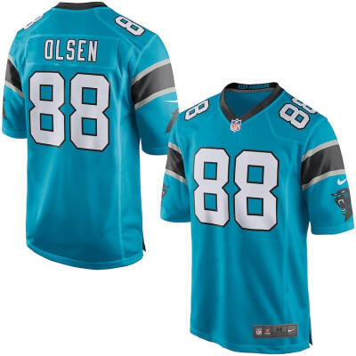 

Mens Football Jersey Carolina Panthers Greg Olsen Blue Game Jersey