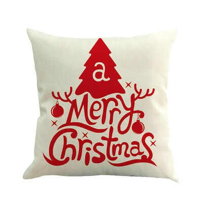 

〖Follure〗Merry Christmas Cushion Cover Square Pillow Case Home Decor