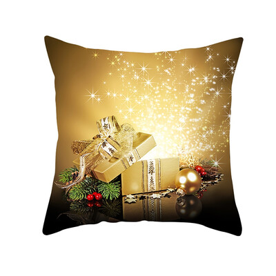

〖Follure〗Christmas Pillow Case Glitter Polyester Sofa Throw Cushion Cover Home Decor