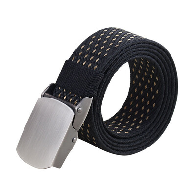 

Trend new Unisex belt fashion high quality Jacquard Nylon Alloy Automatic buckle Men belt outdoor casual sport Men & Women belt