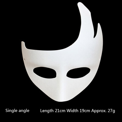 

FUNNYBUNNY DIY Unpainted Masquerade Masks Plain Halloween Half Face Masks Masquerade Masks Paper Childrens Hand-painted