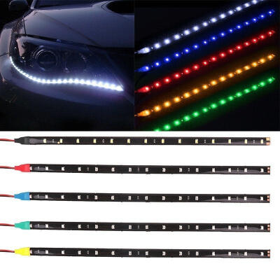 

Bright Colorful 30-SMD 24&quot 30cm LED Side Shine Strip Bulb Fog DRL HeadLight US