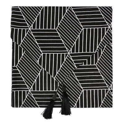 

Modern Nordic Style Geometric Pattern Linen Table Runner Simple Tablecloth