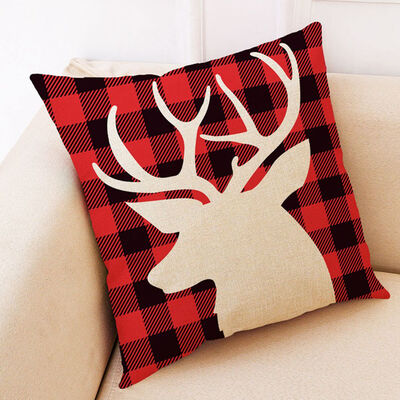 

Christmas Pillow Case Santa Cotton Linen Sofa Car Throw Cushion Cover Home Vogue