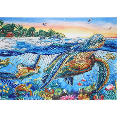 

5D DIY Special Shaped Diamond Painting Sea Turtles Cross Stitch Embroidery