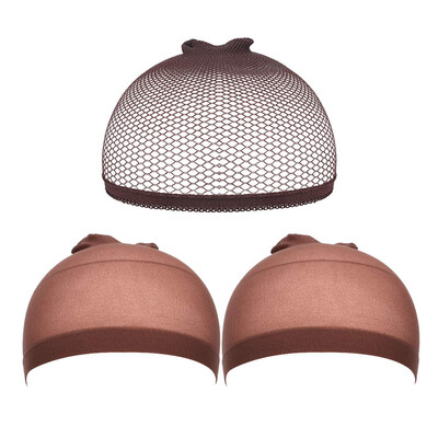 

Gobestart 3 Pc Wig Caps Elastic Stocking Wig Liner Cap Nylon Stretch Mesh Nylon Caps Mesh