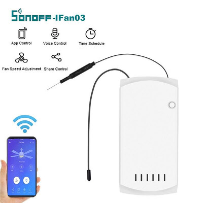 

SONOFF-IFan03RM433Base Wi-Fi Ceiling Fan&Light Controller Intelligent Switch