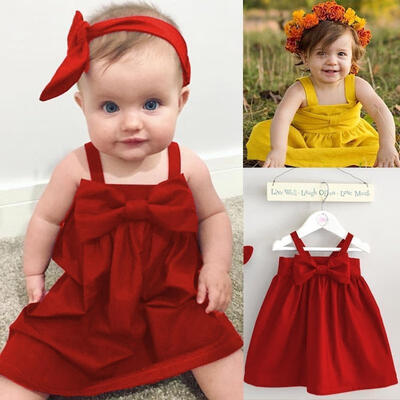 

Toddler Infant Kids Baby Girls Dress Straps Summer Princess Party Wedding Tutu Dresses