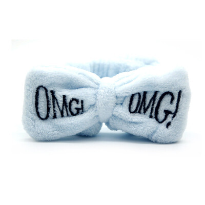 

Letter "OMG" Coral Fleece Soft Bow Headbands For Women Girls Cute Hair Holder Hairbands Hair Bands Headwear Hair Accessories