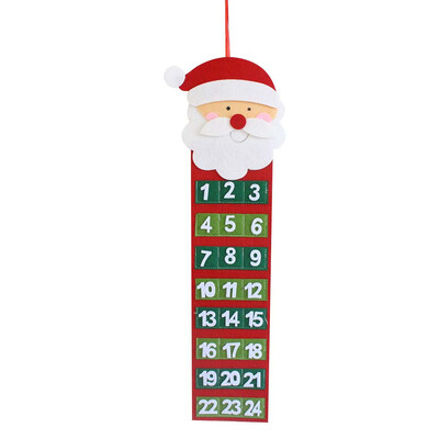 

〖Follure〗Christmas Advent Calendar & Pockets Felt Kids Wall Hanging Countdown Decors