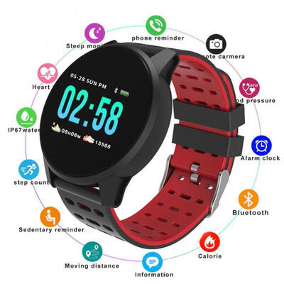 

Fitness Tracker Bluetooth Smart Bracelet Activity Tracker with Color Screen Heart Rate Sleep Blood Pressure Monitor