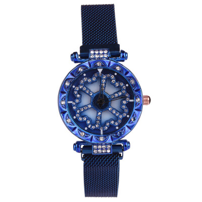 

Time to run magnet magnet strap ladies diamond watch student quartz watch