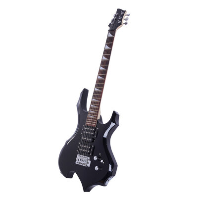 

Ktaxon Flame Type Beginner Electric Guitar Bag Case Cable Strap Picks