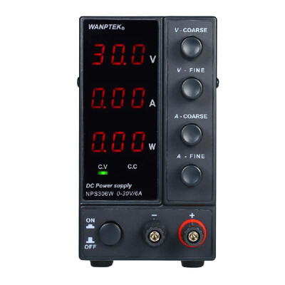 

WANPTEK NPS306W 0-30V 0-6A Switching DC Power Supply 3 Digits Display LED High Precision Adjustable Mini Power Supply AC 115V230V
