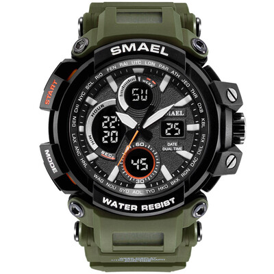 

Gobestart SMAEL Men Sport Watch Casual LED Digital Rubber Strap Electronic Wristwatch Gift