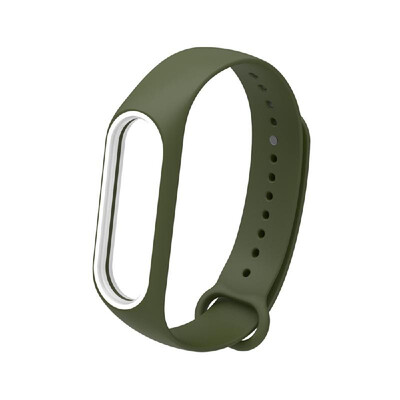 

Replacement Wrist Strap for Xiao-Mi Band 34 General TPU Wristband With reinforcement-ring Green
