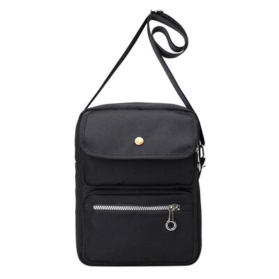 

Women Canvas Multifunctional Shoulder Bag Dual Pocket Crossbody Bag