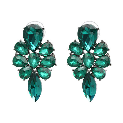

Big Sale NEW Cute Earrings Full Crytal Rhinestone Stud Crystal Earrings For Women Girl Fashion Jewelry Style 5 Colors