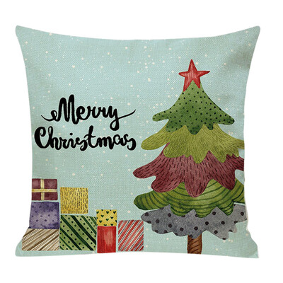 

Tailored Christmas Tree comfortable Sofa Festival Square Pillowcase Cushion