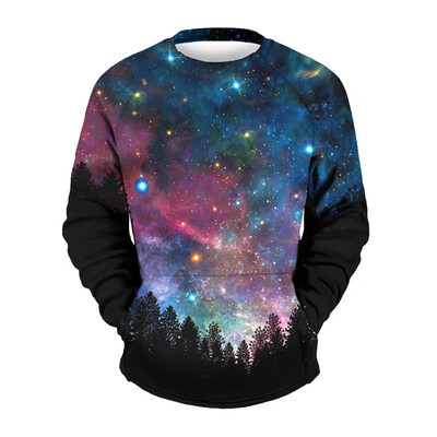 

Aowofs New Mens 3D Printed Pullover Womens Sweater No Suede Inside CBA014