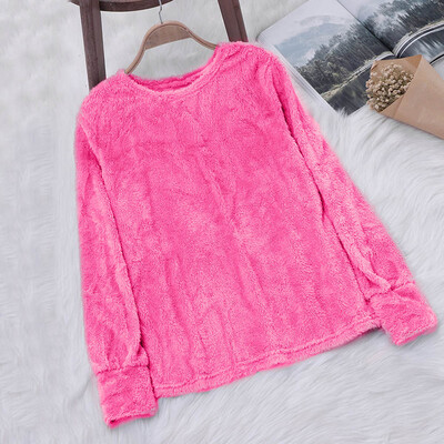 

Starmoon Womens Ladies Artificial Wool T-Shirt Blouses Tops Sweatshirt BGL