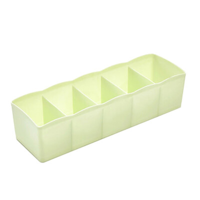 

5-grids Multi-purpose Underwear Storage Box Socks Storage Box Stackable Drawer
