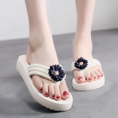 

Rose Fashion Women Slip-on Flip-flops Flats Causal Flower Slipper Slides Shoes