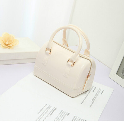 

Jelly Boston Tote Bag Fashion Women Shoulder Bags Large Capacity Candy Woman Handbags&Purses 2019 Summer New Crossbody Bag