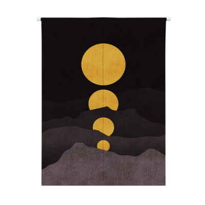 

Use Sun Design Japanese Style Doorway Curtain Cotton And Linen Printed Hanging Tapestry For Home Decoration