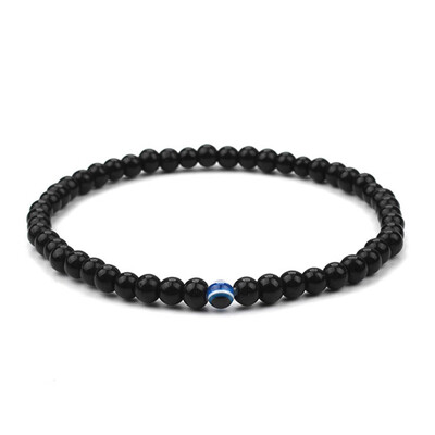 

Evil Bracelet Bead Natural 6 mm Evil Eye Beaded Bracelet Turkish Evil Eye Bracelet